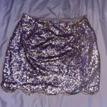 Tobi Scalloped Mini Skirt Sequin Photo 2