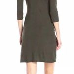 Three Dots Elna Jersey Knit Shift Mini Dress Sweet Fern Green Size Medium $128 Photo 1