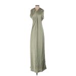 Show Me Your Mumu Jasmine Halter Maxi Dress Moss Green Luxe Satin XXS NWT Photo 6
