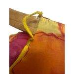 Saks 5th Avenue Vtg Saks Fifth Ave Bight Multicolor Floral Print Short Sleeve Maxi Satin Dress S Photo 4