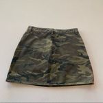 Forever 21  Camo Print Tuxedo Stripe Denim Mini Skirt Photo 7