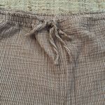 Kona Sol Women’s Pull On Cover Up Shorts  Light Brown Striped XL Photo 2