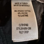 AGOLDE  Jeans Women 28 Black Riley High Rise Cropped Straight Distressed Denim Photo 6