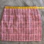 iii Tweed Wool Blend Mini Skirt Womens Sz S Pink New Side Zip Photo 8