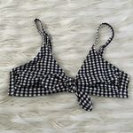 Xhilaration Black White Gingham Tank bikini Top Sz L Photo 0