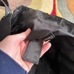 Divided H&M Black Faux Suede Faux Leather Tote Bag Photo 2