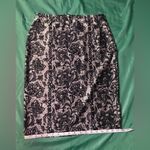 Women’s Black and White Lace Print Pencil Skirt Size L Size L Photo 5