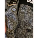 Missoni $1195 New M  42 6 Tweed Car Coat Crochet Trim Jacket Gray Black Pea Photo 9