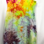 VTG Walt Disney World Midi Dress Medium Handmade Tie Dye Sleeveless Cotton 976‎ Yellow Photo 13