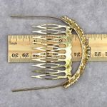 None Gold Rhinestone Crown Tiara Clip Hair Bridal Accessories Fashion Jewlery JB2-9 Photo 5