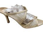 Dolce Vita Mandel Pearl Heels in Ivory Mesh Women’s Size 8.5 Photo 9
