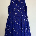 Everly  Royal Blue with Gold A-line Mini Dress Women’s size Small Photo 0
