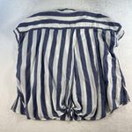 Lucky Brand Womens Plus 2X Stripe Tie Back Shirt Lightweight Cap Sleeve Striped Photo 12