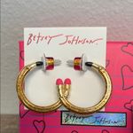 Betsey Johnson  | Gold Pencil Bracelet & Earrings Set ✏️🍎 Photo 3