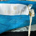 Socapri Tank Top 100% Flax Mediterranean Blue Made in Italy L Size L Photo 14