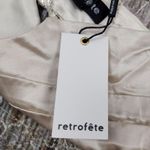 Retrofête Retrofete Zeke Bra Top in Champagne Size Small NWT Satin Crystal Embellishments Photo 7