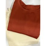 OQQ Womens 2 Piece Long Sleeve Tops Crew Neck Stretch Fitted Underscrubs Size L Photo 3