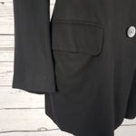 Max Mara 2-Button Solid Black Black Blazer Jacket Women's Size 8 Photo 5