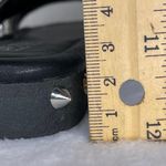 Cape Robbin XTREME SLIDES Silver Metal with spikes and rhinestones BLACK Size 6 Photo 7