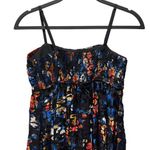 Anthropologie Hutch Velvet Floral Wide-Leg Jumpsuit Size XS Blue Pattern Photo 4