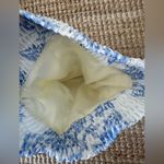 TRIANGL BLUE AND WHITE FLORAL TOILE LOOK DRAWSTRING POUCH Photo 3