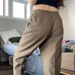 Requirements Vintage petite brown plaid cropped trousers Photo 3