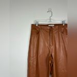 Abercrombie & Fitch The 90’s Straight Ultra High Rise Faux Leather Pants Size 32 Photo 3