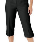 Alfred Dunner  Black Capri Cropped Pants EUC #4103 Photo 0