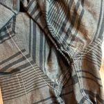 Peau De Loup x Wildfang Gray Black Striped Contrast Stitching Button Up Women XS Photo 6