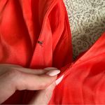 Anthropologie Maeve Open Back Wrap Midi Dress In Red Photo 5