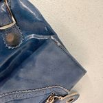 Nicole Lee  Blue Fold Over Clutch Purse Photo 2