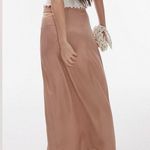 Topshop NWOT Skirt Women’s US 4 Nude Pink Faux-Wrap Satin Sarong Fits like 0-2 Photo 9