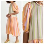 Stine Goya Amelia Dress Woven Stripe Orange Photo 15