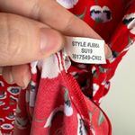 J.Crew  Floral Wrap Dress Sz 0 Red Summer‎ Lightweight Office Casual Bloomcore Photo 7