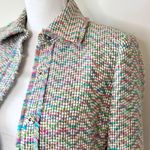 Doncaster  Colorful Tweed Silk Blazer Photo 10