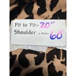 Unique Vintage  Leopard Print Button Front Maxi Dress With Tie Neck Size 1X Photo 4