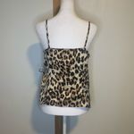 Lulus Madelynn brown leopard print tie-front top size M Photo 3