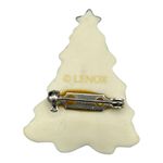 Lenox Porcelain Christmas Tree Brooch w/ Box Photo 9