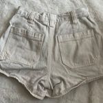 PacSun Cream Denim Shorts Photo 2
