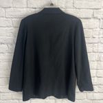 Sag Harbor Women’s 100% Wool Lined Dark Academia Career Classic Blazer Size 12 Black Photo 5