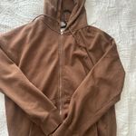 Brandy Melville John Galt  Christy Zip-Up Oversized Hoodie Photo 0