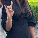 Boohoo  Black Eyelet Midi Dress Photo 1