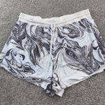 Athleta  Womens 1X All Activity Shorts Marble Print‎ Drawstring Waist Athletic Photo 0
