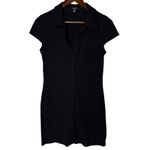 AFRM Rennia Rib Button Front Mini Dress Black Size M Photo 2