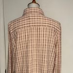 Calvin Klein Plaid Button-up Women's Over-sized Collard Shirt - Size L Photo 3