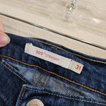 Levi's  505 Mid Rise Straight Leg Jeans Pockets Dark Wash Blue Denim Size 31 Photo 4