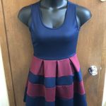 The Vintage Shop NWT  Navy Striped Scuba Dress Photo 0