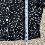 Ronni Nicole 🦋 Vintage  Black Blue Short Sleeve Button Down T-Shirt Cardigan 4P Photo 4