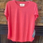 Revolve Purnell XL nwt coral pink red roll sleeve tee shirt crew neck soft Photo 0
