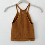 Free People [ Movement] Mustard Happiness Runs Seamless Ribbed Crop Tank Top M/L Photo 2